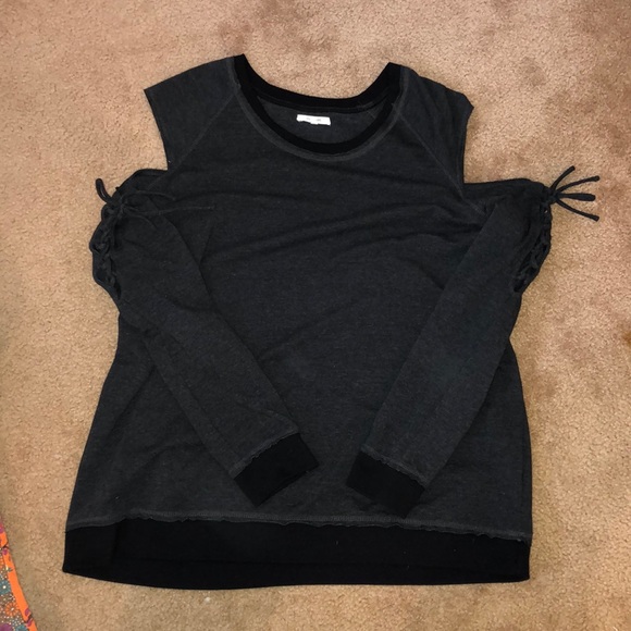 Maurices Tops - maurices plus size cold shoulder sweatshirt